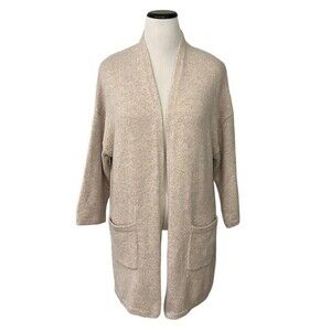 GAP Women’s Open Front Kimono Front Pocket alpaca blend Oatmeal Cardigan  XS/S